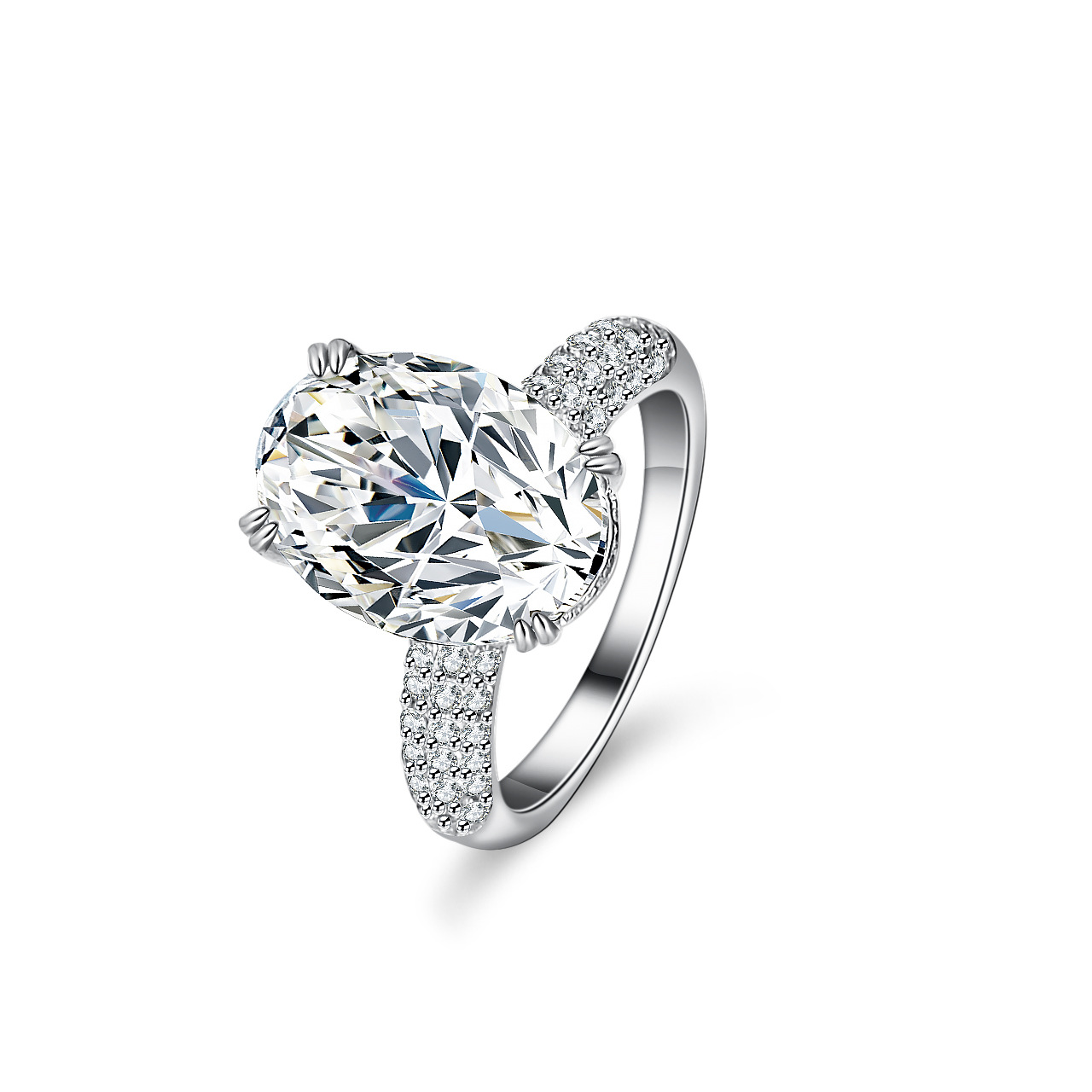 Alien 18K Gold Inlaid Moissani - огляд і ціна Moissanite Engagement Ring 1 Carat
