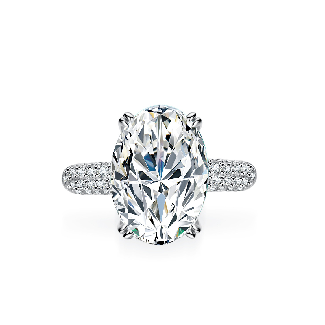 Alien 18K Gold Inlaid Moissani - огляд і ціна Moissanite Engagement Ring 1 Carat