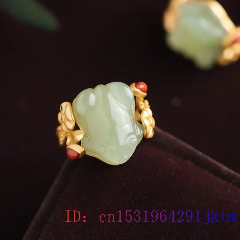 Green Jade Frog Rings Charms N - огляд і ціна Rings