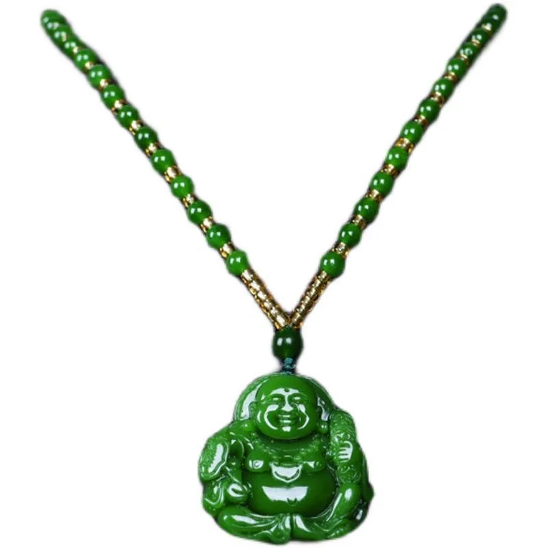 Chinese Green Jade Maitreya Bu - огляд і ціна Necklaces