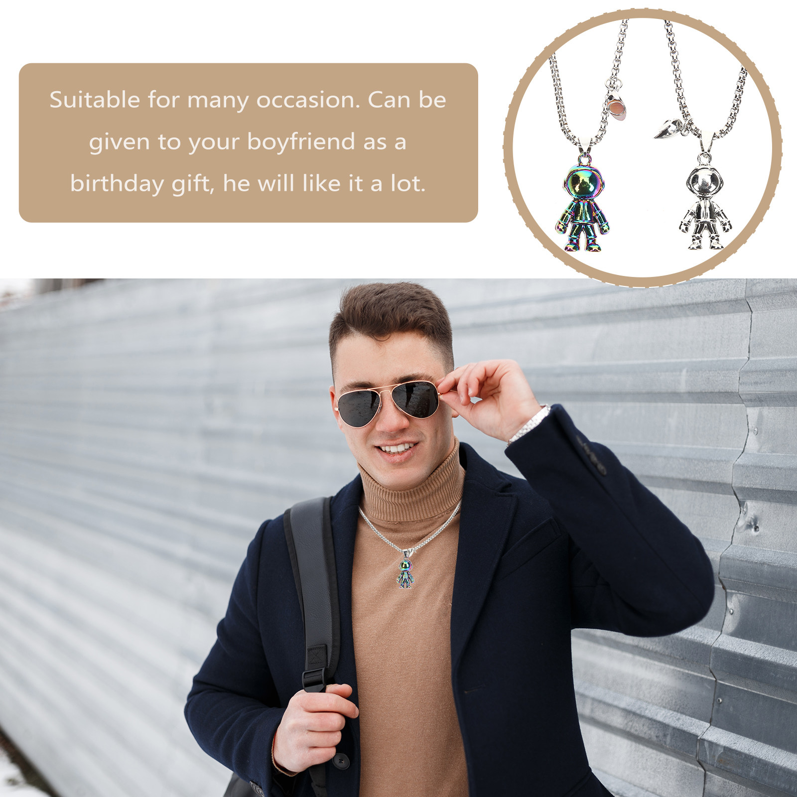 1Pair Matching Couple Necklace - огляд і ціна Magnetic Couple Matching Necklaces