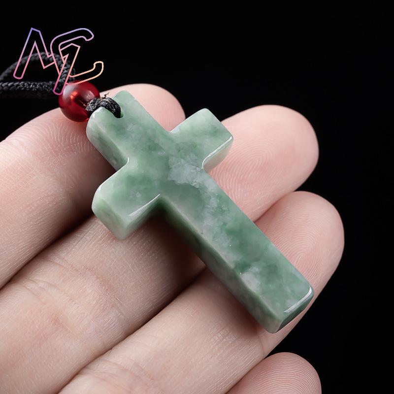 Myanmar Jadeite Cross Pendant  - огляд і ціна Necklaces
