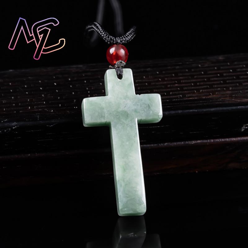 Myanmar Jadeite Cross Pendant  - огляд і ціна Necklaces