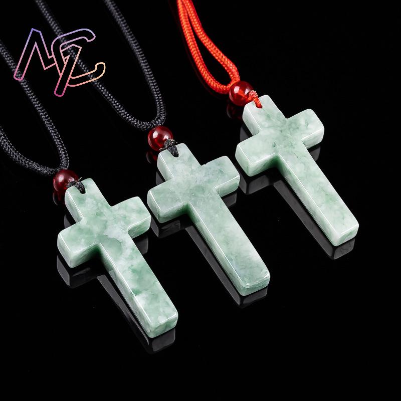 Myanmar Jadeite Cross Pendant  - огляд і ціна Necklaces