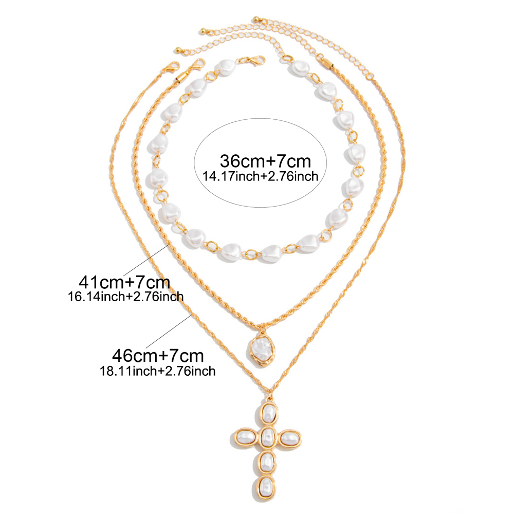 3 Layered Gold Faux Baroque Pe - огляд і ціна Pearl Choker Necklace Vintage