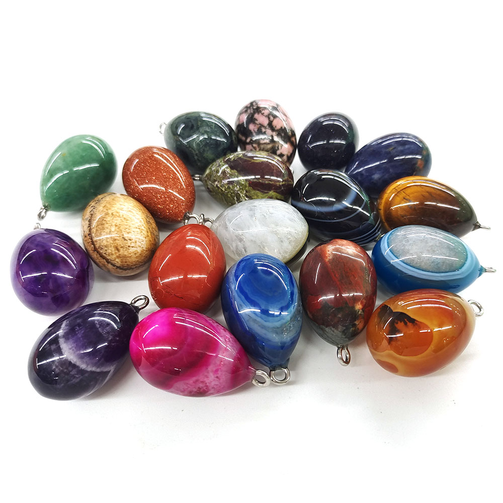30x19mm Mini Egg Shape Pendant - огляд і ціна Crystal Pendant Necklace Natural Stone