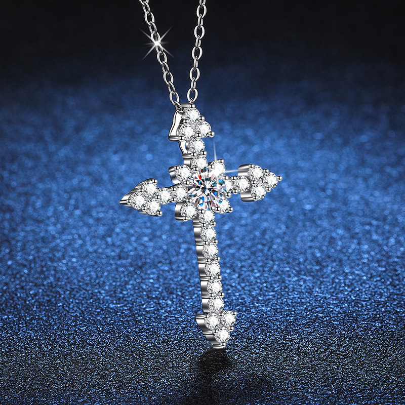 LioraGem Platinum PT950 Full-D - огляд і ціна Cross Pendant Necklace Gold