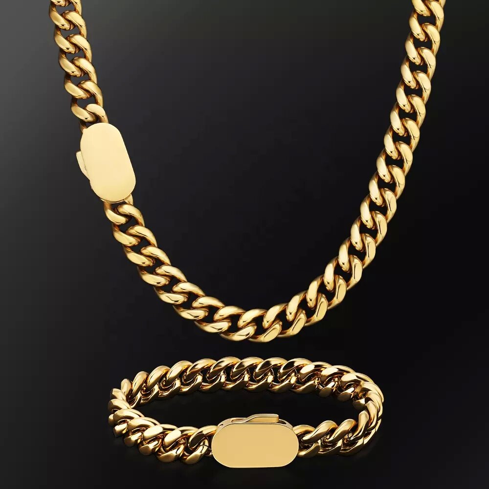 6-12mm Width New Style Stainle - огляд і ціна Cuban Link Chain 12Mm