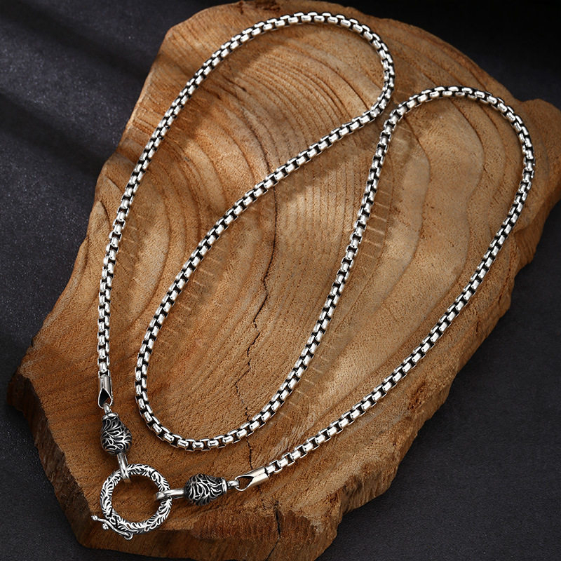 OUYADI 925 Sterling Silver Ret - огляд і ціна 925 Sterling Silver Chain Necklace Men
