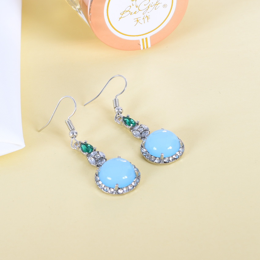 Blue Natural Jade Earrings Vin - огляд і ціна Earrings