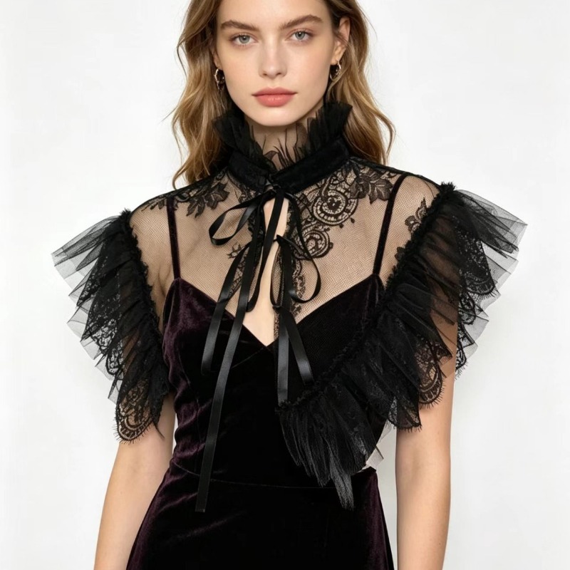 Gothic Style Lace Tulle False  - огляд і ціна Necklaces