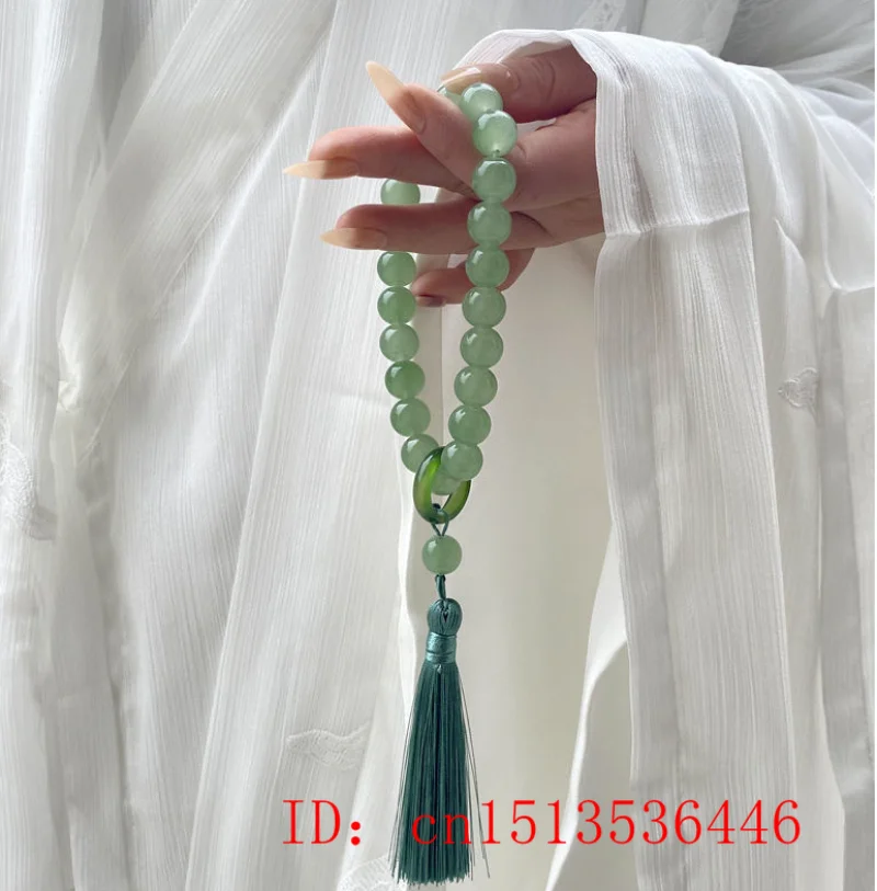 Green Jade Stone 12mm Beads Ta - огляд і ціна Bracelets